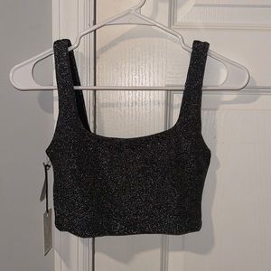 Babaton from Aritzia sparkly crop tank, size XS